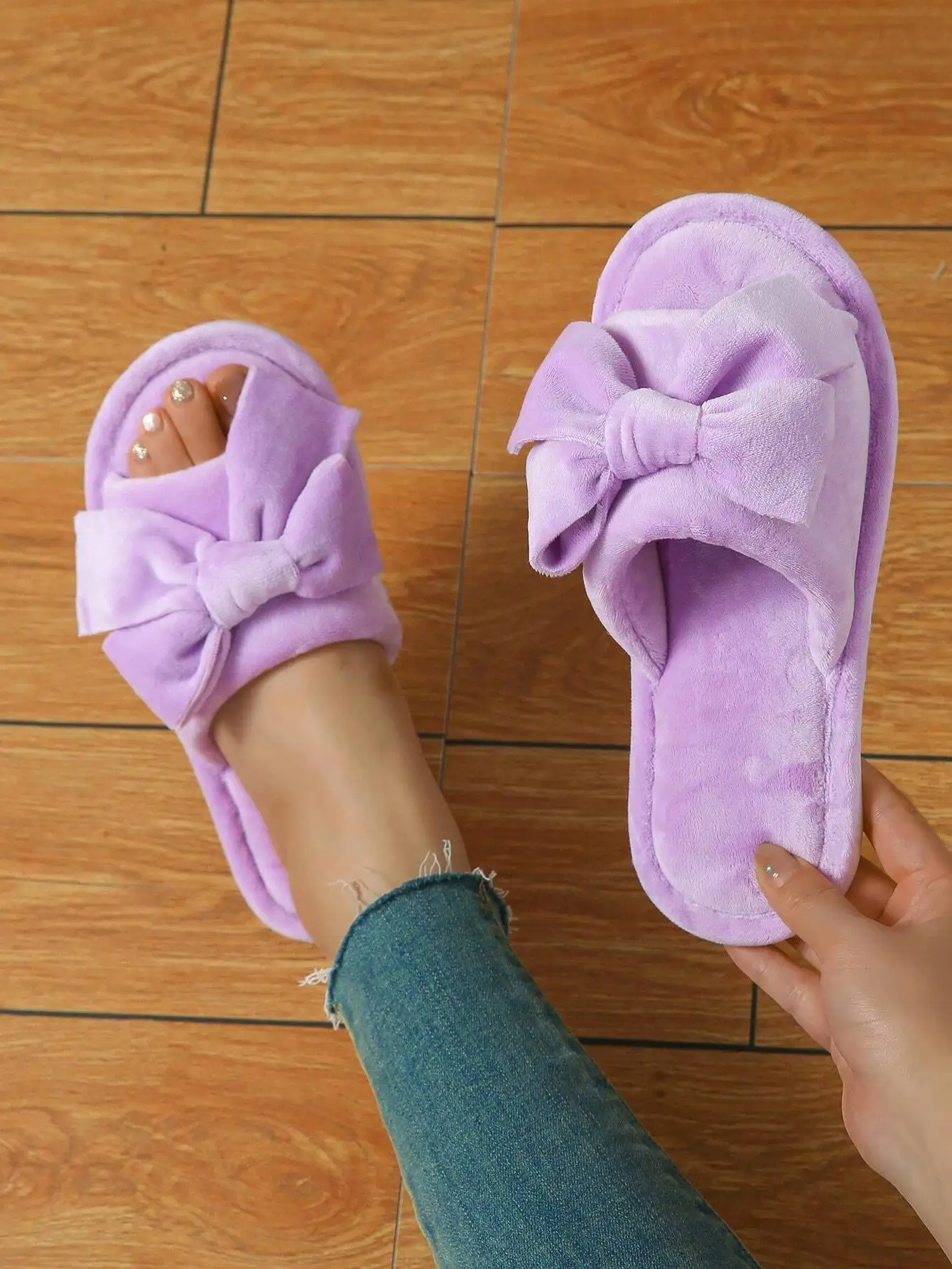 Large Bow Summer New Indoor Slippers, Women's Strap Open Toe Slide Sandals
Large Bow Summer New Indoor Slippers, Women's Strap Open Toe Slide Sandals