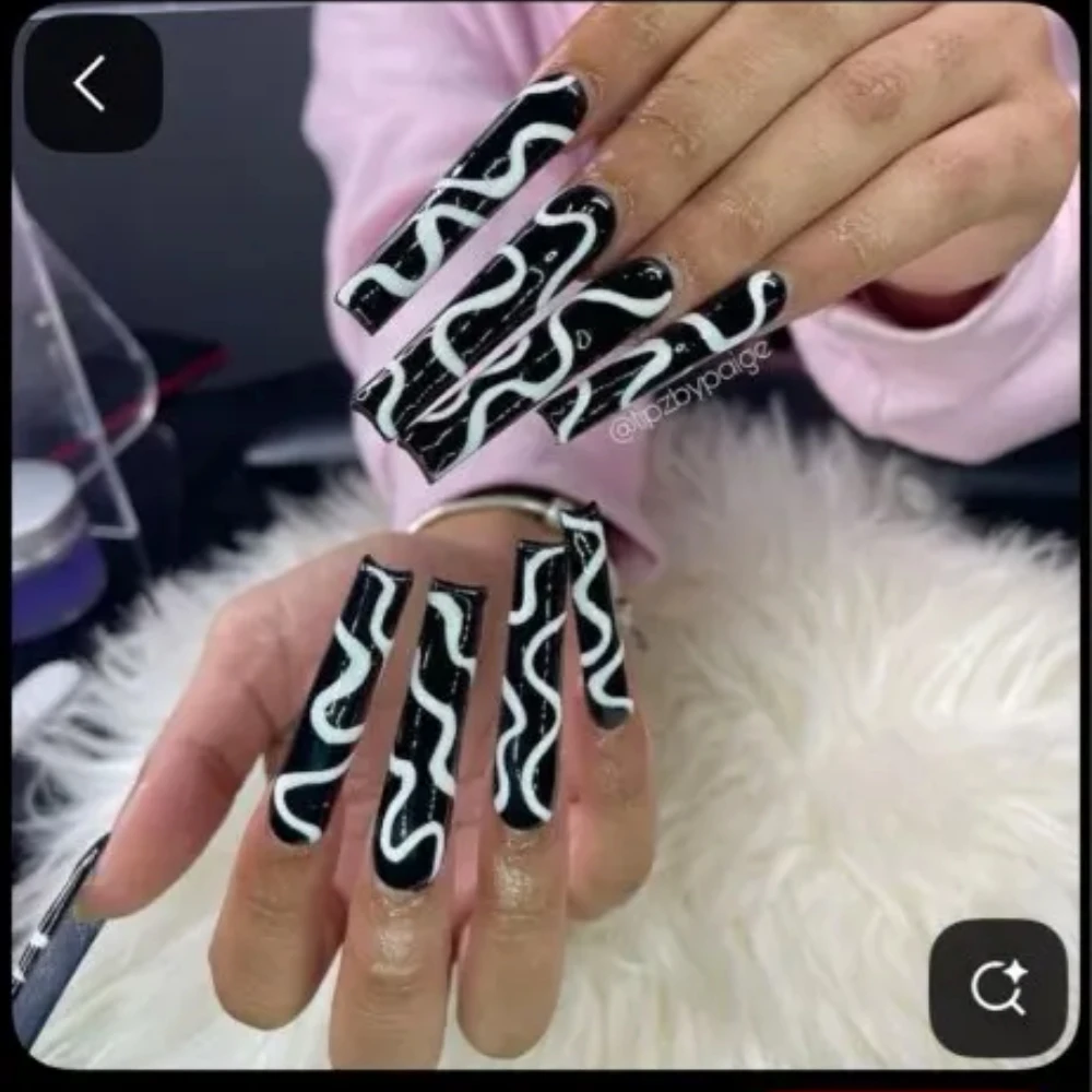 10Pcs Handmade Manicure Long Fake Nails White Square Limited Nails Press On Nails Design with Adhesive Nail File Set
10Pcs Handmade Manicure Long Fake Nails White Square Limited Nails Press On Nails Design with Adhesive Nail File Set