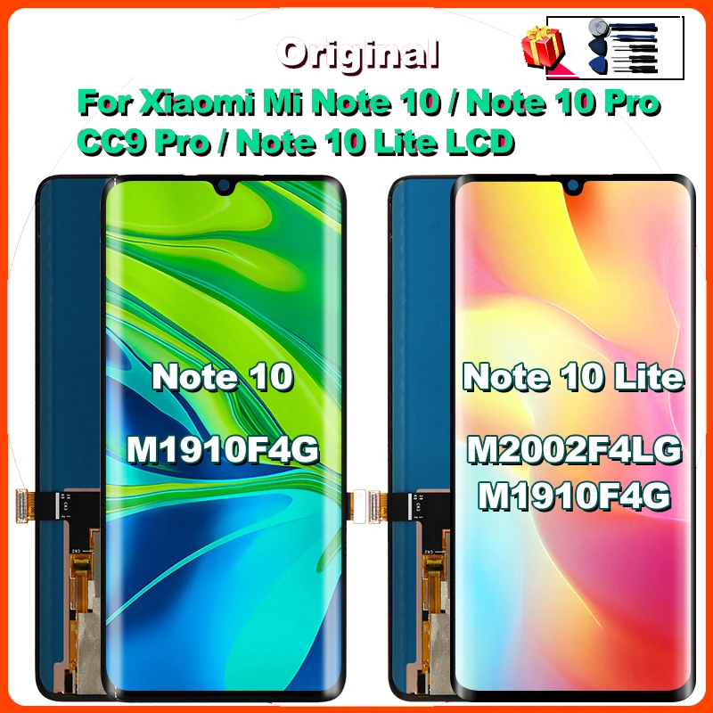 Original For Xiaomi Note 10 Display LCD Touch Screen For MI Note10 Pro LCD Replacement Parts CC9 Pro LCD Note 10 Lite Screen
Original For Xiaomi Note 10 Display LCD Touch Screen For MI Note10 Pro LCD Replacement Parts CC9 Pro LCD Note 10 Lite Screen