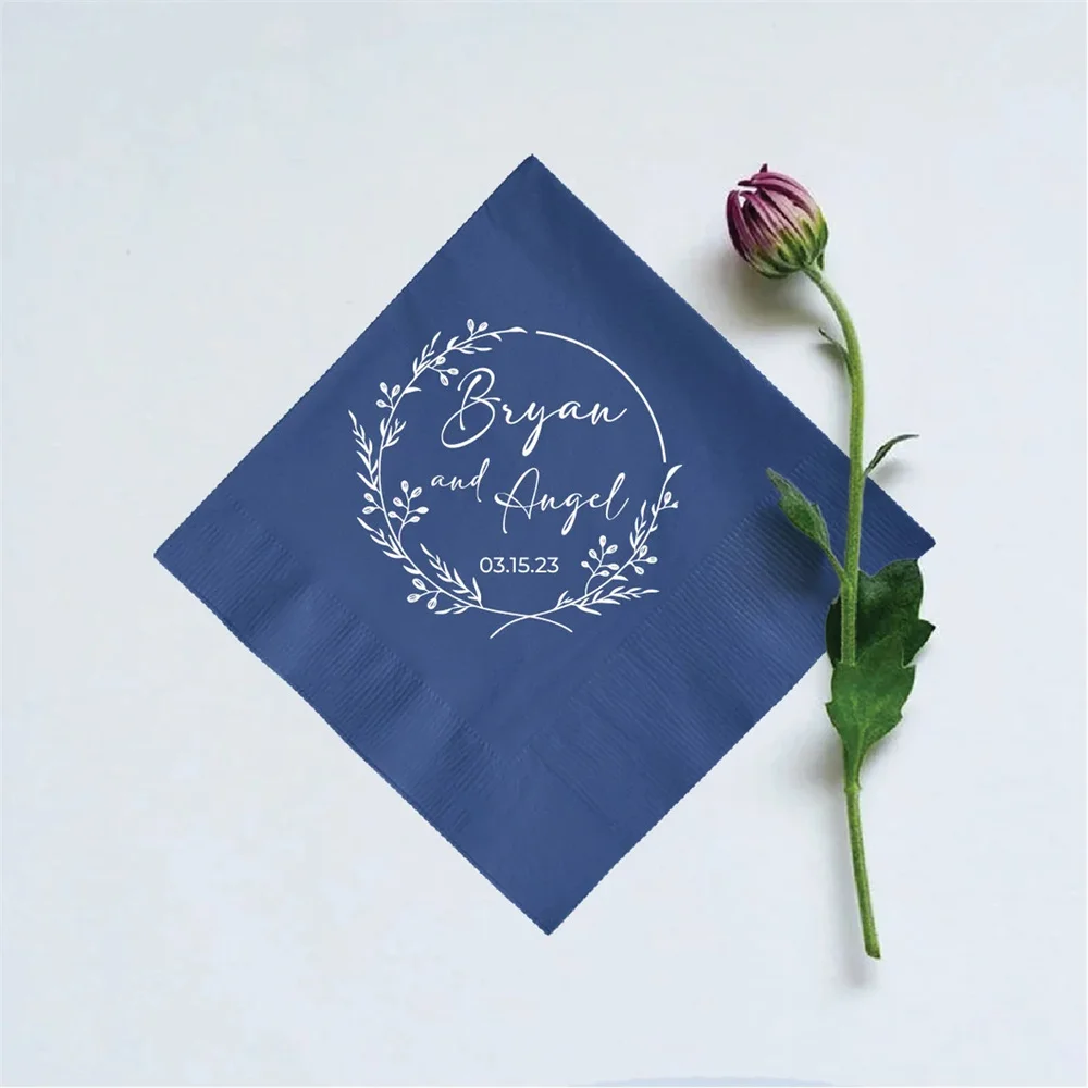 50PCS Personalized Beverage Wedding Napkins Custom Favor, Custom Napkins for Wedding, Custom Wedding Napkins, Custom Names Wedd
50PCS Personalized Beverage Wedding Napkins Custom Favor, Custom Napkins for Wedding, Custom Wedding Napkins, Custom Names Wedd