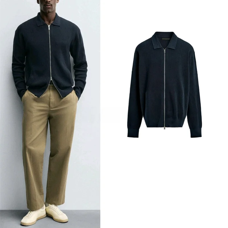 Мужской приталенный вязаный кардиган с длинной молнией све, повседневный кардиган из полиэфирного волокна, дышащий, теплый, осеннее новое поступление
Мужской приталенный вязаный кардиган с длинной молнией све, повседневный кардиган из полиэфирного волокна, дышащий, теплый, осеннее новое поступление