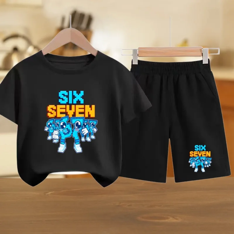 Children Summer Cartoon 67 T-shirt Six Seven Number Short-sleeved+Shorts Two-piece Clothing Boy Girls sports Casual Fashion Set
Children Summer Cartoon 67 T-shirt Six Seven Number Short-sleeved+Shorts Two-piece Clothing Boy Girls sports Casual Fashion Set