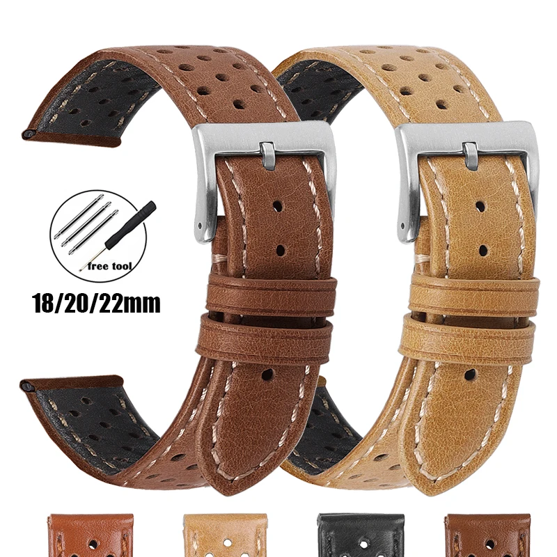 18mm 20mm 22mm Genuine Cowhide Leather Strap Soft Breathable Handcrafted Band for Huawei Watch Gt2/3 Ventilated Design Bracelet
18mm 20mm 22mm Genuine Cowhide Leather Strap Soft Breathable Handcrafted Band for Huawei Watch Gt2/3 Ventilated Design Bracelet