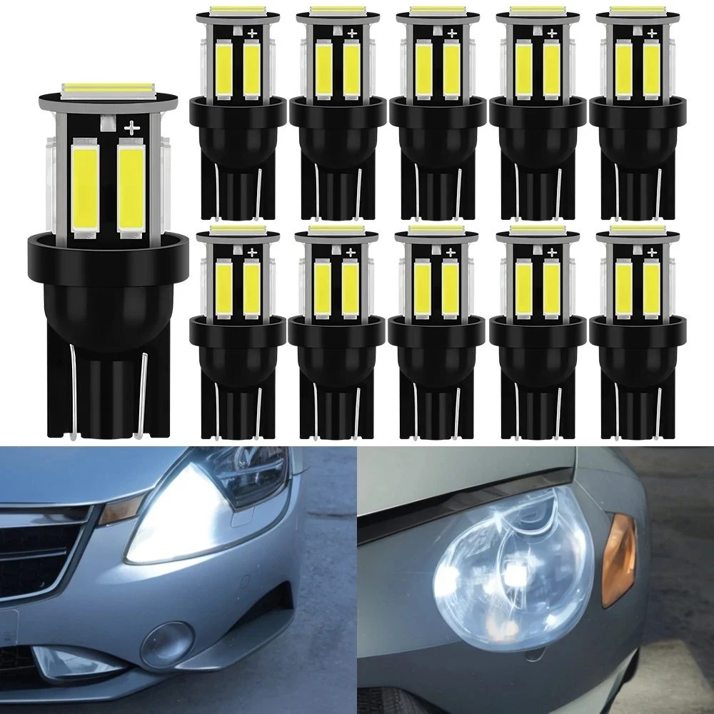 2/4/10/pcs T10 W5W 10SMD Car LED 194 168 Wedge Turn Signal Reverse Bulb Dome Door Reading Lamp Front Side Clearance Lights 12V
2/4/10/pcs T10 W5W 10SMD Car LED 194 168 Wedge Turn Signal Reverse Bulb Dome Door Reading Lamp Front Side Clearance Lights 12V