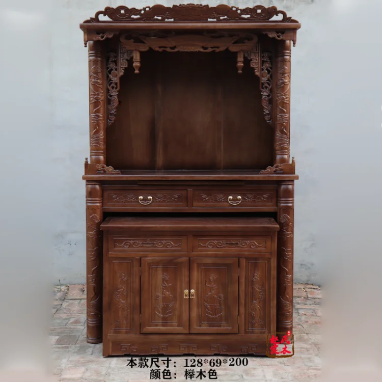 Solid wood stand cabinet, table supply table, Guanyin cabinet, Buddha cabinet, household God of Wealth worship
Solid wood stand cabinet, table supply table, Guanyin cabinet, Buddha cabinet, household God of Wealth worship