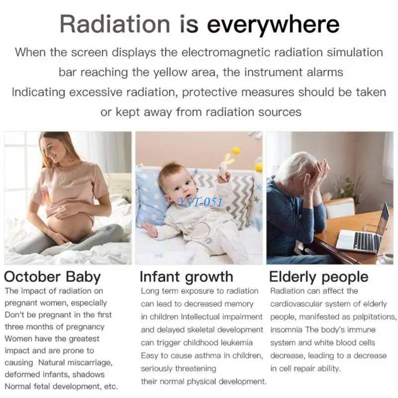 E15A Radiation Detection Device Electromagnetic Field Meter Radiation Monitor EMF Analyzers Accurate Measurement Clear Screen
E15A Radiation Detection Device Electromagnetic Field Meter Radiation Monitor EMF Analyzers Accurate Measurement Clear Screen