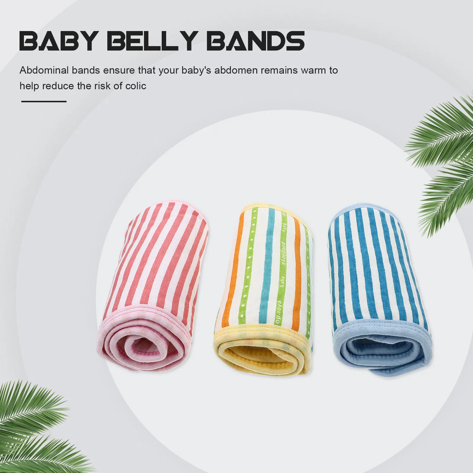 3Pcs Stripe Pattern Baby Bellyband Comfortable Skin-Friendly Cotton Belly Wrap for Newborns Toddlers Colic Prevention Navel Band
3Pcs Stripe Pattern Baby Bellyband Comfortable Skin-Friendly Cotton Belly Wrap for Newborns Toddlers Colic Prevention Navel Band