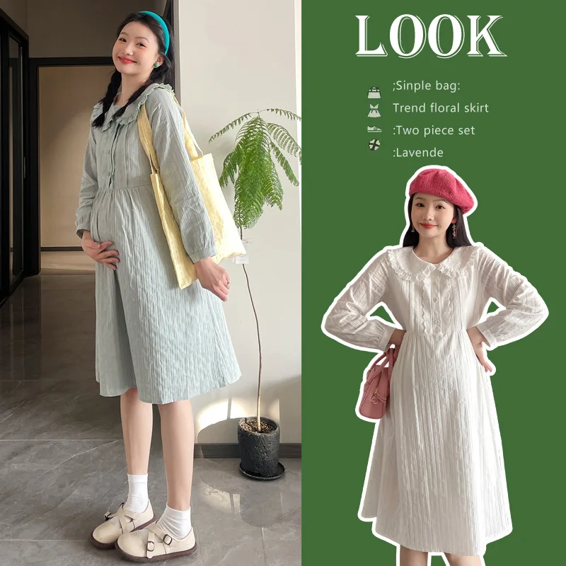 Pregnant Women's Dress 2025 Summer New Korean Version Fashionable and Fresh Long Sleeved Pregnant Women's Dress
Pregnant Women's Dress 2025 Summer New Korean Version Fashionable and Fresh Long Sleeved Pregnant Women's Dress