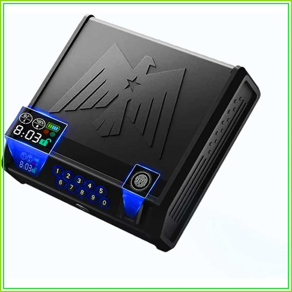 3-in-1 Fingerprint Gun Safe for Pistols - Quick Access, LCD Display, Solid Steel for Home & Car
3-in-1 Fingerprint Gun Safe for Pistols - Quick Access, LCD Display, Solid Steel for Home & Car