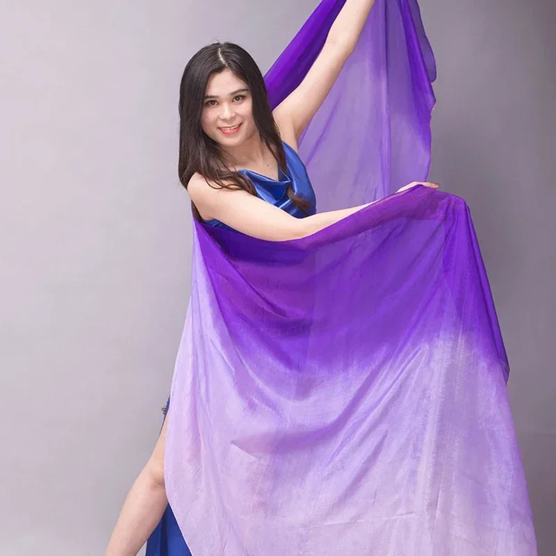 Belly Dance Customized Accessories Stage Performance Hand Dyed Gradient Color 100% Real Silk Veil Shawl Scarf
Belly Dance Customized Accessories Stage Performance Hand Dyed Gradient Color 100% Real Silk Veil Shawl Scarf