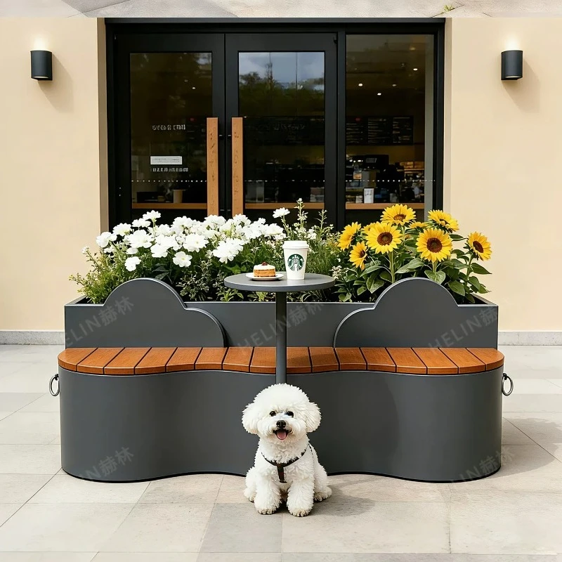 Nordic Creative Stainless Steel Planter Garden Bench Modern Design Commercial Street Villa Patio Bench Outdoor Furniture FYSS
Nordic Creative Stainless Steel Planter Garden Bench Modern Design Commercial Street Villa Patio Bench Outdoor Furniture FYSS