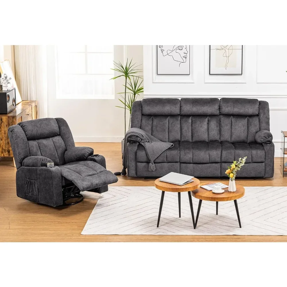Fabric Reclining Sofa Chair with Cup Holders, Upholstered Recliner with Side Pockets Suitable for Living Room Furniture
Fabric Reclining Sofa Chair with Cup Holders, Upholstered Recliner with Side Pockets Suitable for Living Room Furniture