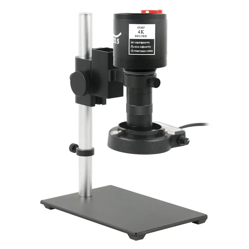 4K 1080P 60FPS 55MP HDMI USB Type C Microscope Camera 100X 130X C Mount Lens LED Light Stand Set for Soldering Repair Tools
4K 1080P 60FPS 55MP HDMI USB Type C Microscope Camera 100X 130X C Mount Lens LED Light Stand Set for Soldering Repair Tools