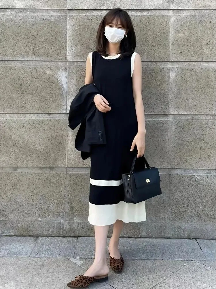 Hebe Style Long Knitted Dress Sleeveless Vest Women's Summer New High-End Striped Dress Korean Style Inner Wear Regular Fit
Hebe Style Long Knitted Dress Sleeveless Vest Women's Summer New High-End Striped Dress Korean Style Inner Wear Regular Fit