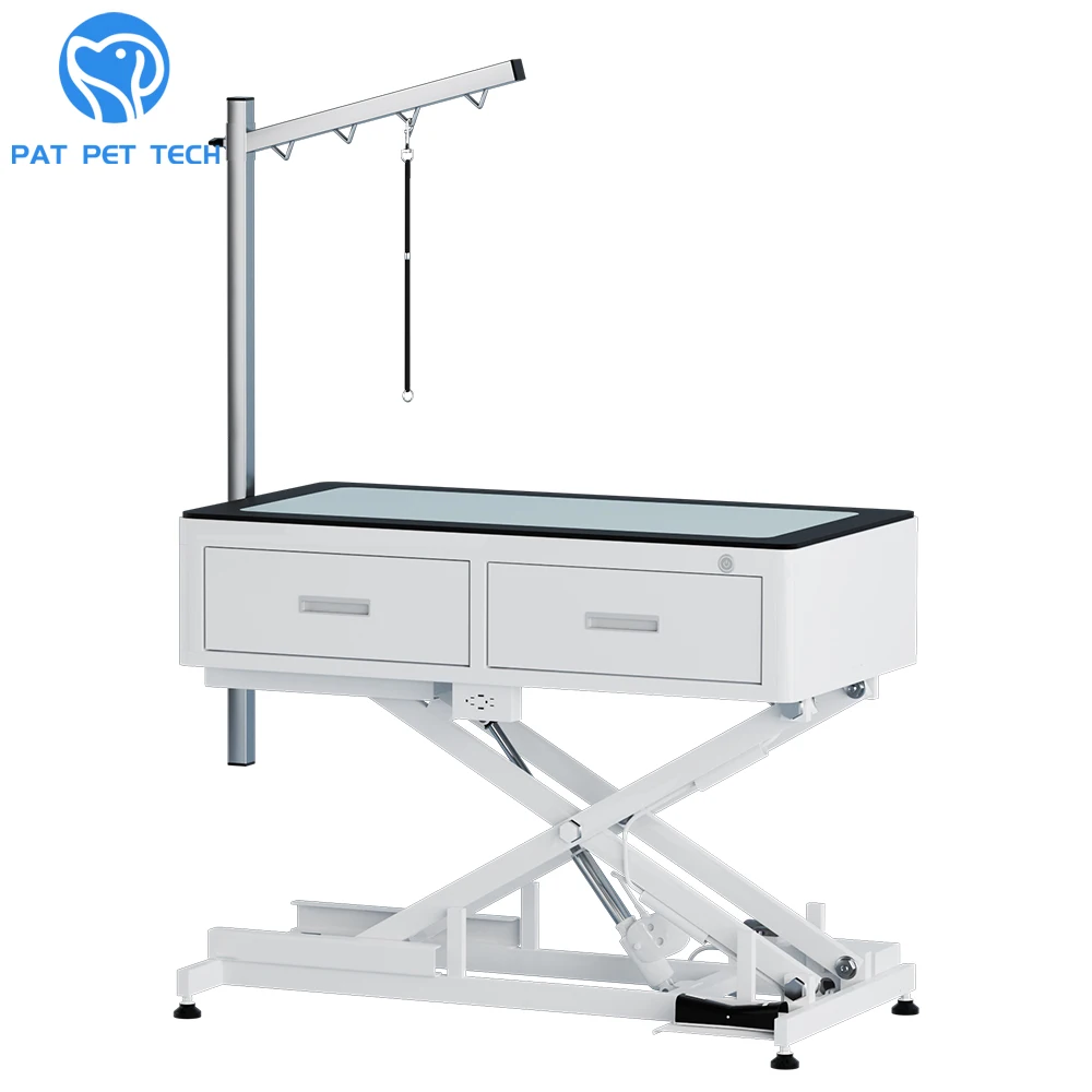 Dog Grooming Table Equipment Adjustable Height Pet Grooming Table With Drawers
Dog Grooming Table Equipment Adjustable Height Pet Grooming Table With Drawers
