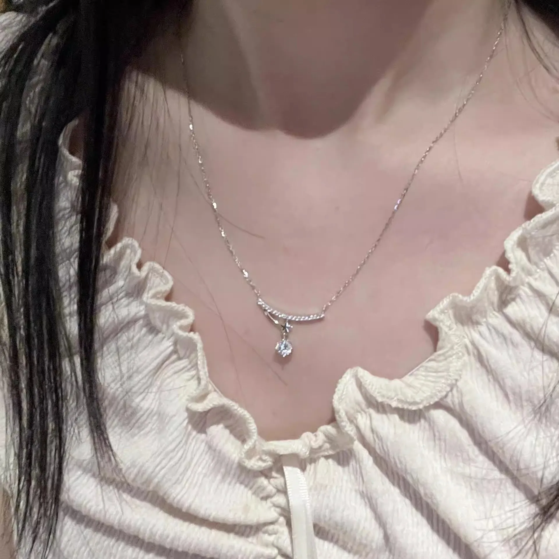 Silver Star‑Track Knot Necklace, Unique‑Designed, Simple, Sweet, High‑End, Versatile, Elegant, Light‑Luxury Clavicle Chain for Women 2026
Silver Star‑Track Knot Necklace, Unique‑Designed, Simple, Sweet, High‑End, Versatile, Elegant, Light‑Luxury Clavicle Chain for Women 2026