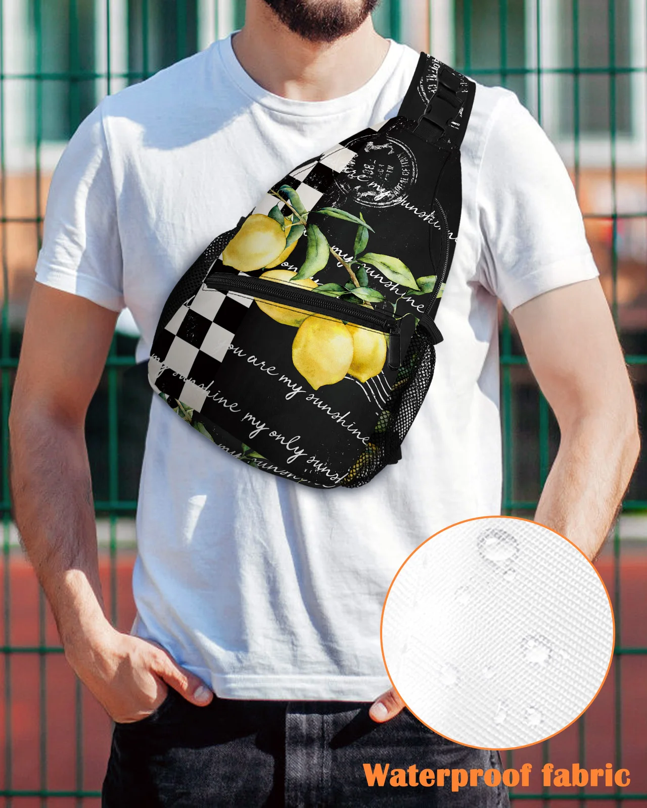 Farm Fruit Lemon Plaid Chest Bags for Women Men Waterproof Shoulder Bag Outdoor Travel Sport Crossbody Bag
Farm Fruit Lemon Plaid Chest Bags for Women Men Waterproof Shoulder Bag Outdoor Travel Sport Crossbody Bag