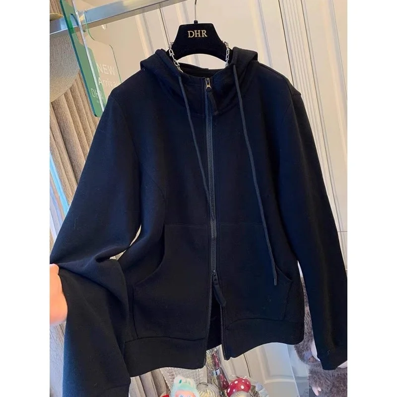 Loose Men's Hoodie Jacket Double Zipper Korean Style Casual Velvet Sweatshirt Outerwear for Autumn Winter plus Size Streetwear
Loose Men's Hoodie Jacket Double Zipper Korean Style Casual Velvet Sweatshirt Outerwear for Autumn Winter plus Size Streetwear