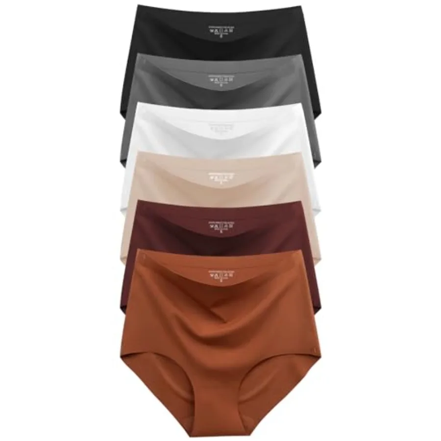 Cuweni Womens Underwear Seamless High Waisted Briefs Silky Stretch No Show Breathable Full Coverage Ladies Panties 6 Pack
Cuweni Womens Underwear Seamless High Waisted Briefs Silky Stretch No Show Breathable Full Coverage Ladies Panties 6 Pack