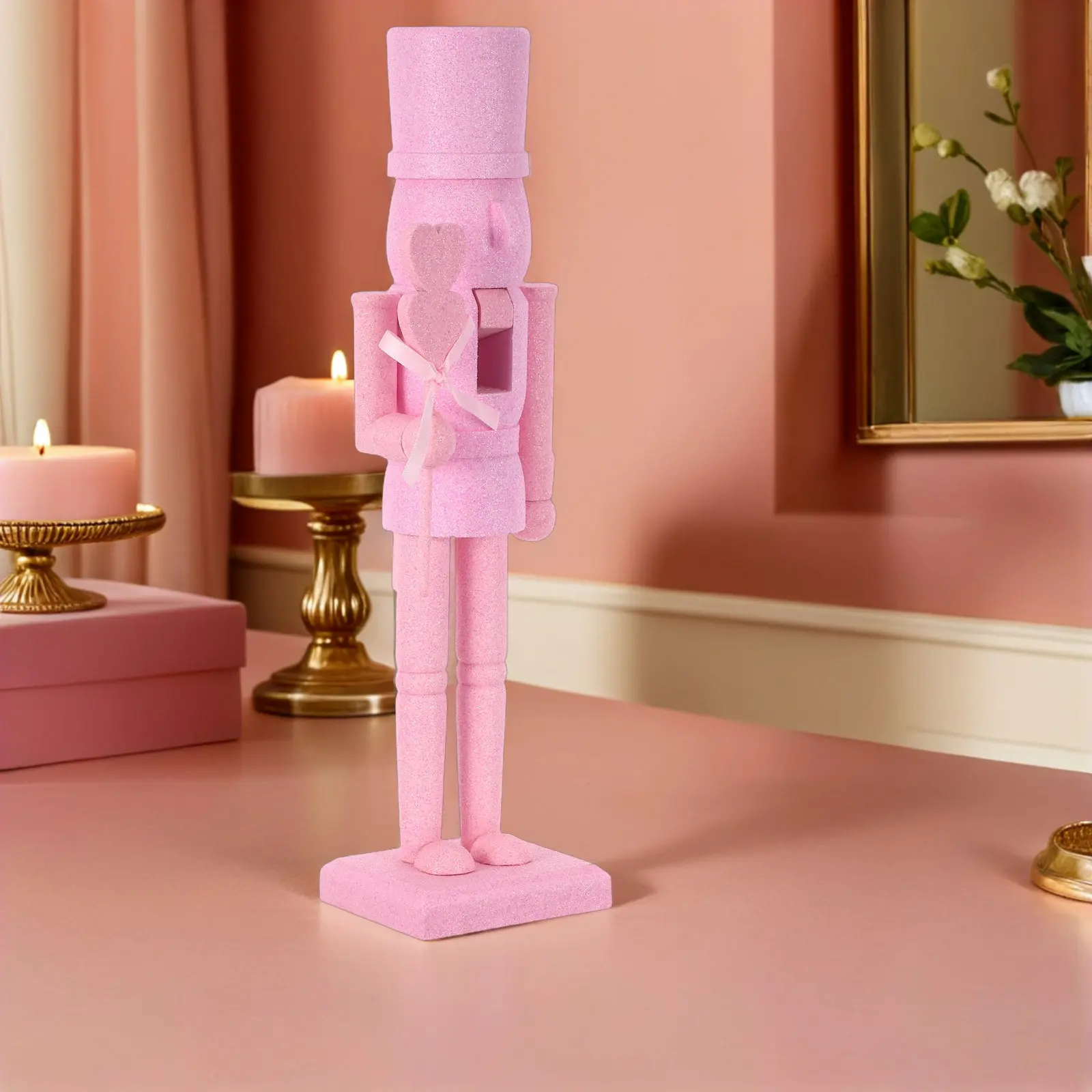 Valentine'S Day Nutcracker Wooden Glitter Decor Soldier Holiday Centerpiece Festival Party Tabletop Ornament Christmas
Valentine'S Day Nutcracker Wooden Glitter Decor Soldier Holiday Centerpiece Festival Party Tabletop Ornament Christmas