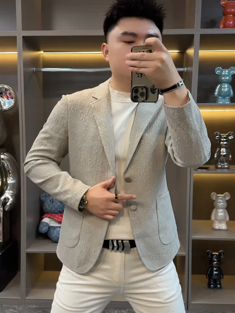 Новый Мужской Костюм для Похудения, Повседневный, Высококачественный, Весна-Осень, Модный, Приталенный, С Длинным Рукавом, Декорированный Пуговицами
Новый Мужской Костюм для Похудения, Повседневный, Высококачественный, Весна-Осень, Модный, Приталенный, С Длинным Рукавом, Декорированный Пуговицами