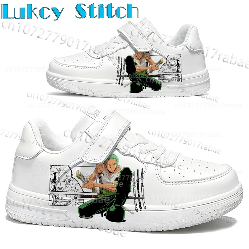 Обувь One Piece Roronoa Zoro для родителей и детей, мужская, женская, для мальчиков, с креативным принтом, модные уличные белые туфли, размеры 28-40
Обувь One Piece Roronoa Zoro для родителей и детей, мужская, женская, для мальчиков, с креативным принтом, модные уличные белые туфли, размеры 28-40