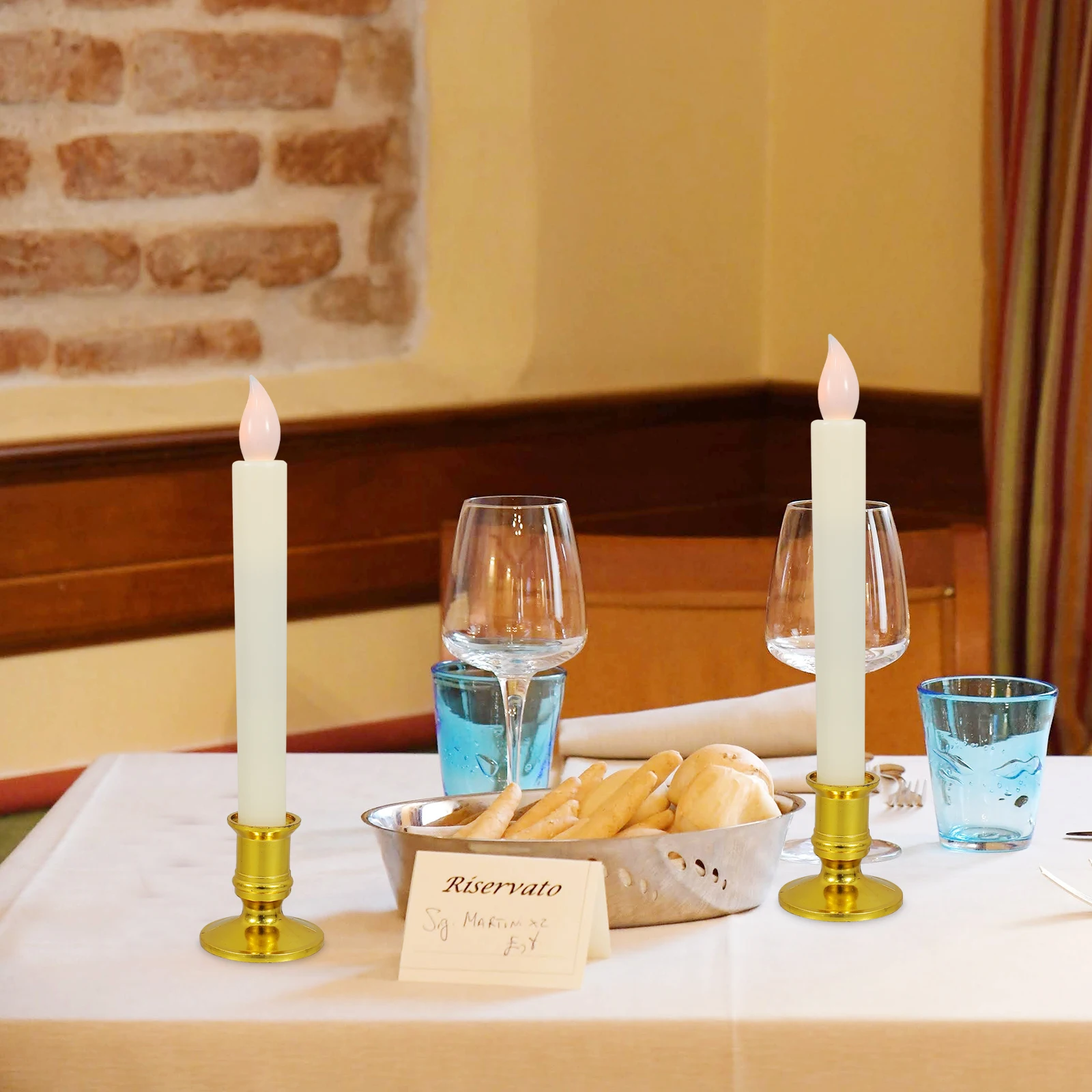 2 Pcs Decoration Pole Wax Electronic Table Candles Strip Led Pillar Lights Flickering Ledcandle Golden Taper Flameless
2 Pcs Decoration Pole Wax Electronic Table Candles Strip Led Pillar Lights Flickering Ledcandle Golden Taper Flameless