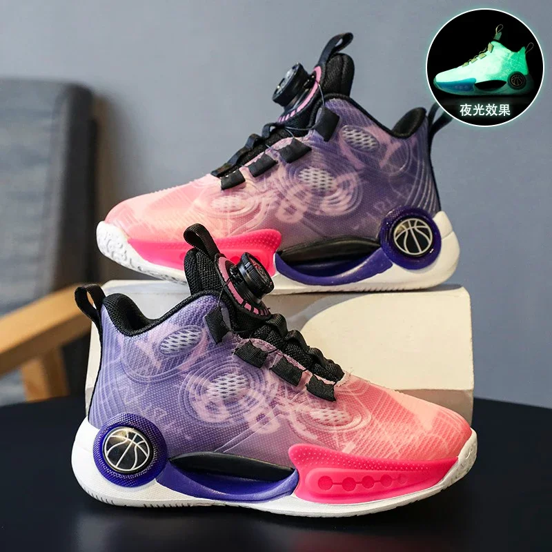 Children's Basketball Shoes Wear-resistant Comfortable Mesh Running Shoes for Kids Summer Breathable Casual Outdoor Sports Shoes
Children's Basketball Shoes Wear-resistant Comfortable Mesh Running Shoes for Kids Summer Breathable Casual Outdoor Sports Shoes