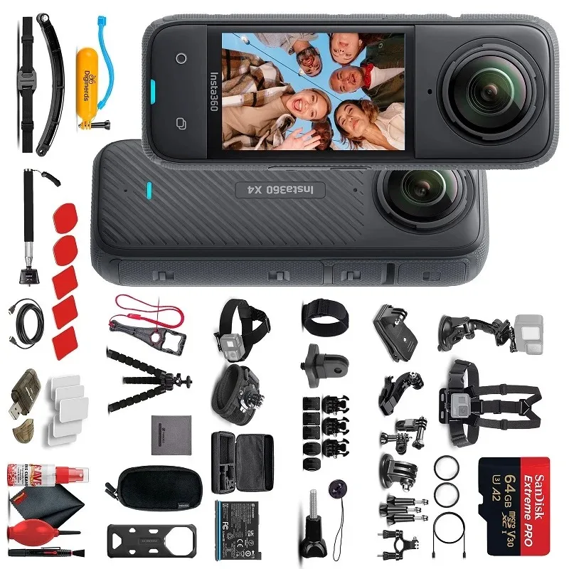 BRAND NEW Insta360 X4 - Waterproof 360 Action Camera + 50-in-1 Accessory Kit + 64GB Card
BRAND NEW Insta360 X4 - Waterproof 360 Action Camera + 50-in-1 Accessory Kit + 64GB Card