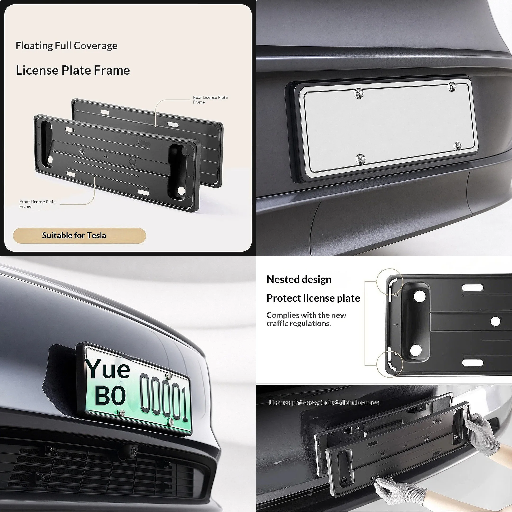 New Auto Plate Rack Bracket for Model Y Model 3
New Auto Plate Rack Bracket for Model Y Model 3