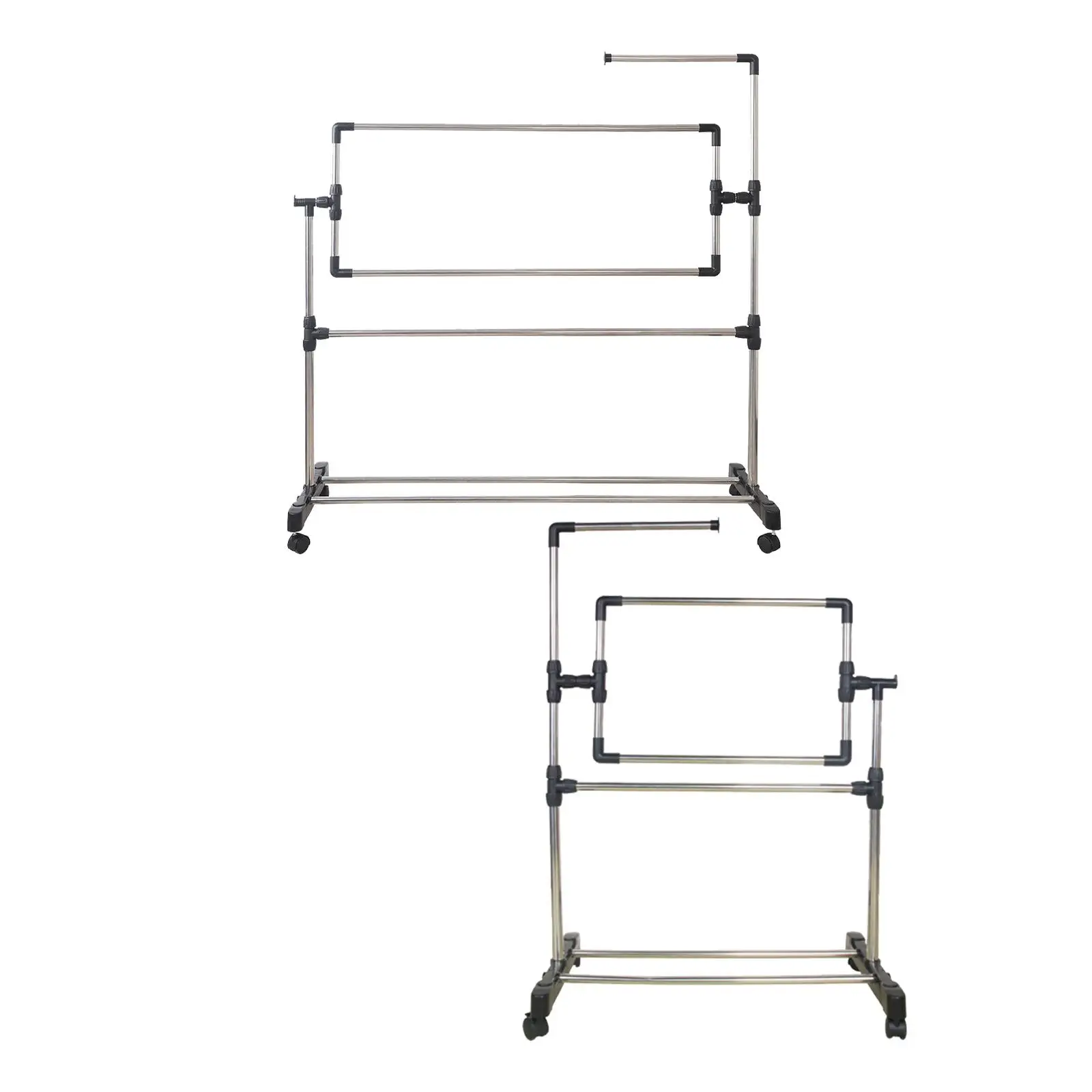 Floor Embroidery Frame Stand Adjustable Solid Wood Display Rack Spacious Needlework Holder for Beginners Full Embroidery Kit