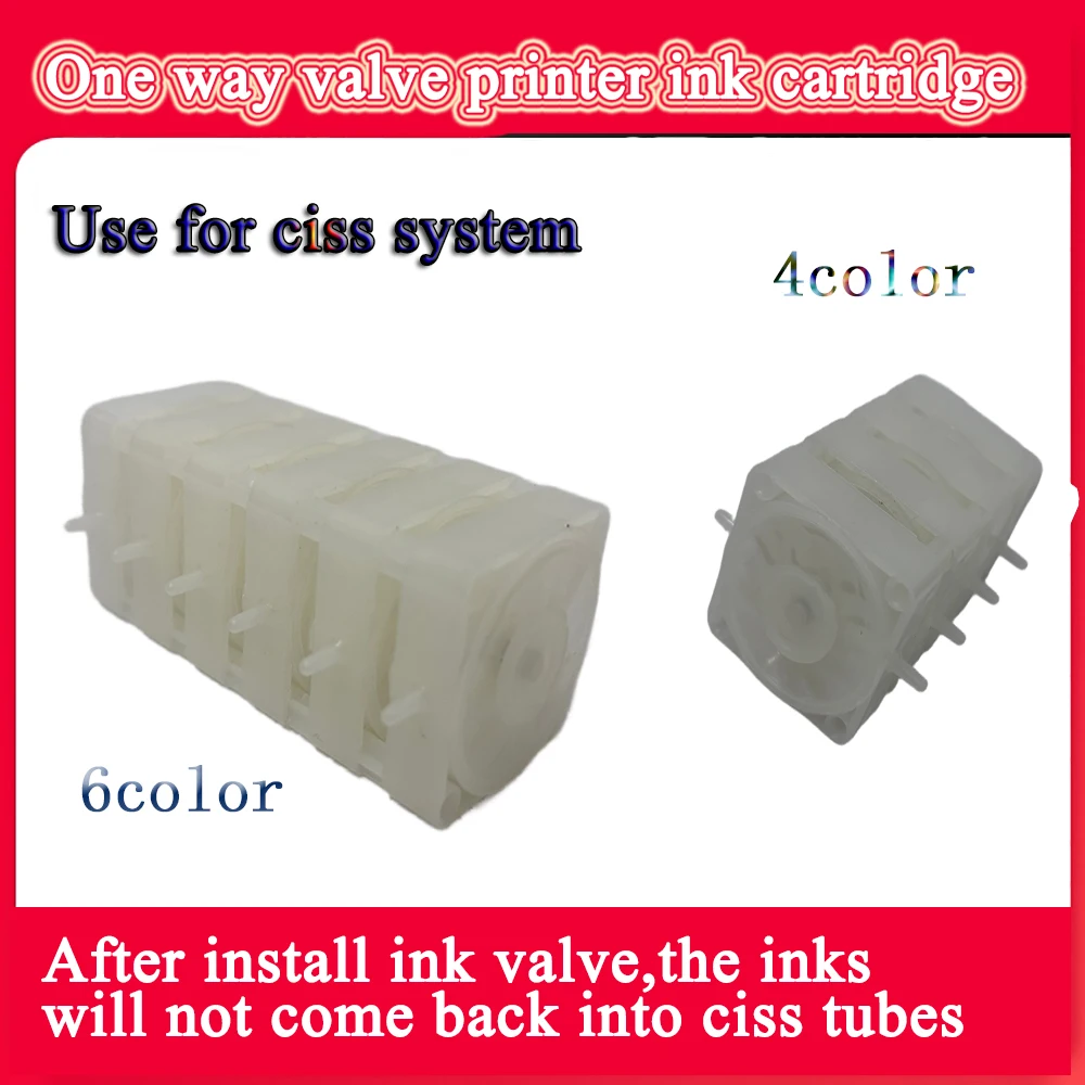 4 color 6 color One way valve printer ink cartridge anti reflux valve stabilizing valve check valve 4 colors 6 colors
4 color 6 color One way valve printer ink cartridge anti reflux valve stabilizing valve check valve 4 colors 6 colors