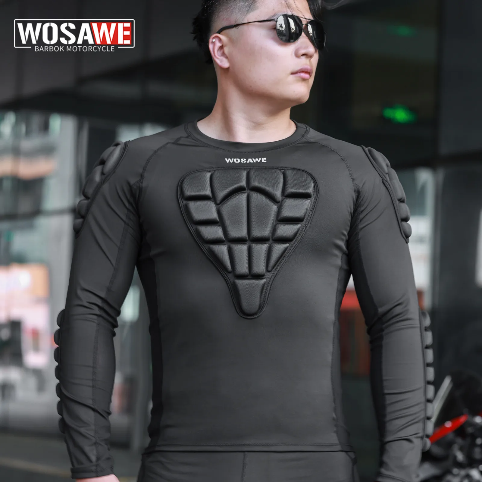 WOSAWE New Motorcycle Armor Underwear Anti-collision ATV Motocross Mesh Clothes Quick-Drying Motorbike Body Protective Gear Men
WOSAWE New Motorcycle Armor Underwear Anti-collision ATV Motocross Mesh Clothes Quick-Drying Motorbike Body Protective Gear Men