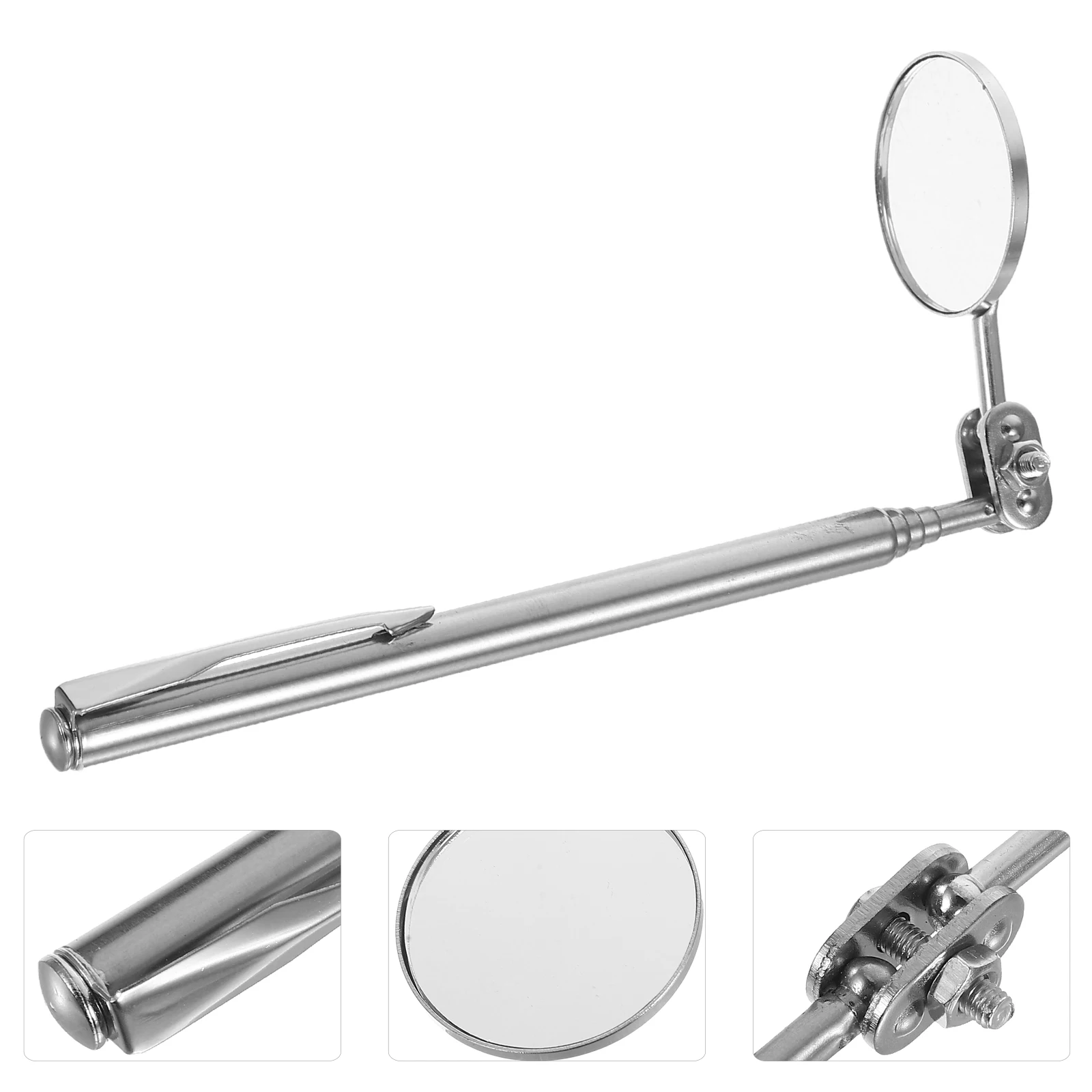 Small Round Mirror 30mm Extendable Telescoping Tool 360 Degree Swivel Inspection Mechanic Stainless Steel Portable
Small Round Mirror 30mm Extendable Telescoping Tool 360 Degree Swivel Inspection Mechanic Stainless Steel Portable