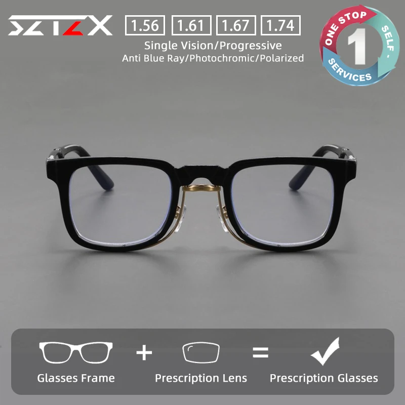 SZTZX Classic Versatile Prescription Glasses Anti Blue Light Myopia Eyewear Casual Style Progressive Customized Reading Glasses
SZTZX Classic Versatile Prescription Glasses Anti Blue Light Myopia Eyewear Casual Style Progressive Customized Reading Glasses