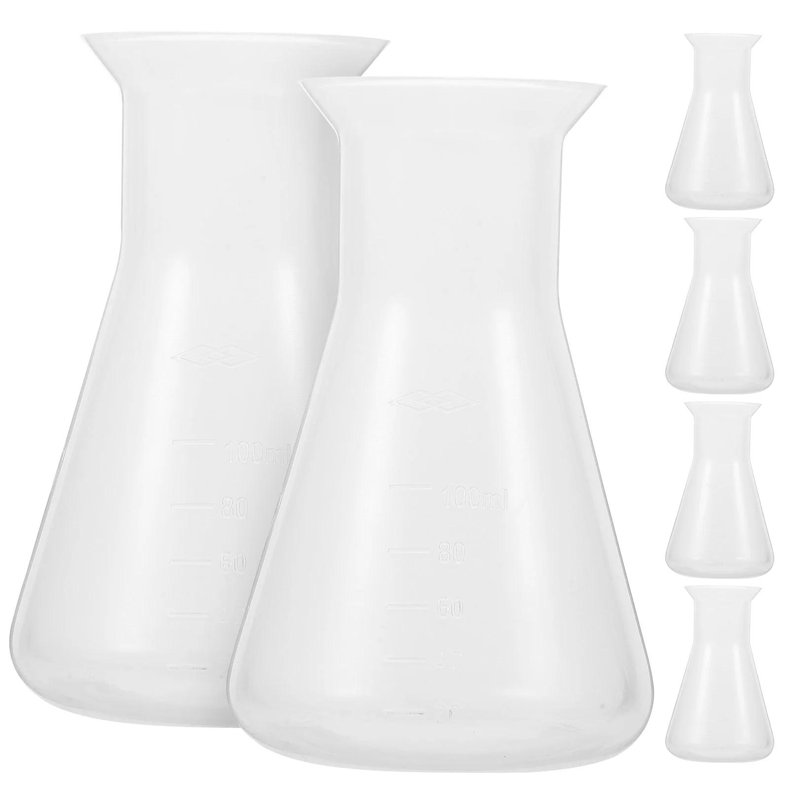 6 Pcs Flask Without Caps Stopper Laboratory Chemistry 100ml Conical for Plastic
6 Pcs Flask Without Caps Stopper Laboratory Chemistry 100ml Conical for Plastic