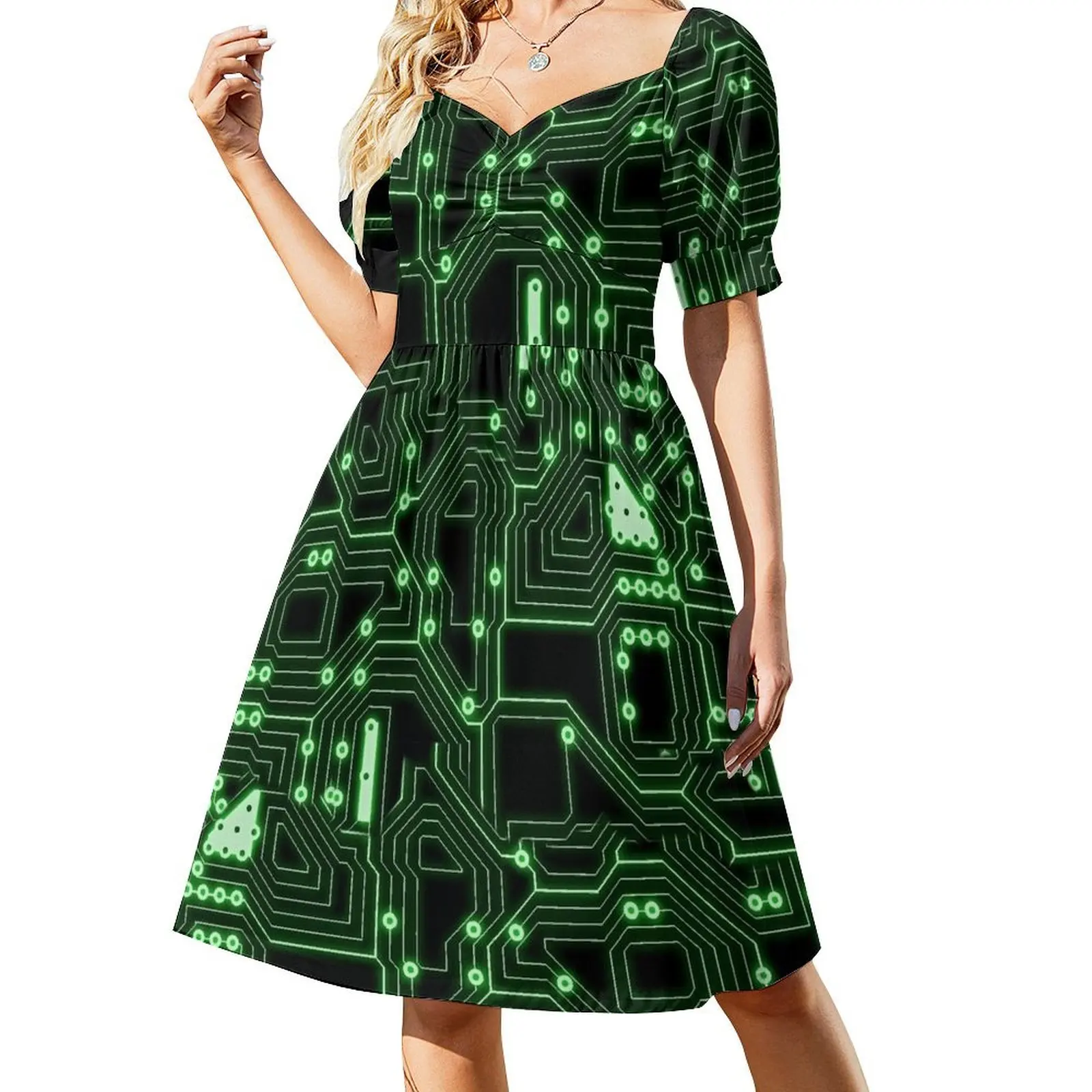 Futuristic Robotic Computer chip Short-Sleeved Dress dresses for prom women dresses Women's dresses Dress
Futuristic Robotic Computer chip Short-Sleeved Dress dresses for prom women dresses Women's dresses Dress