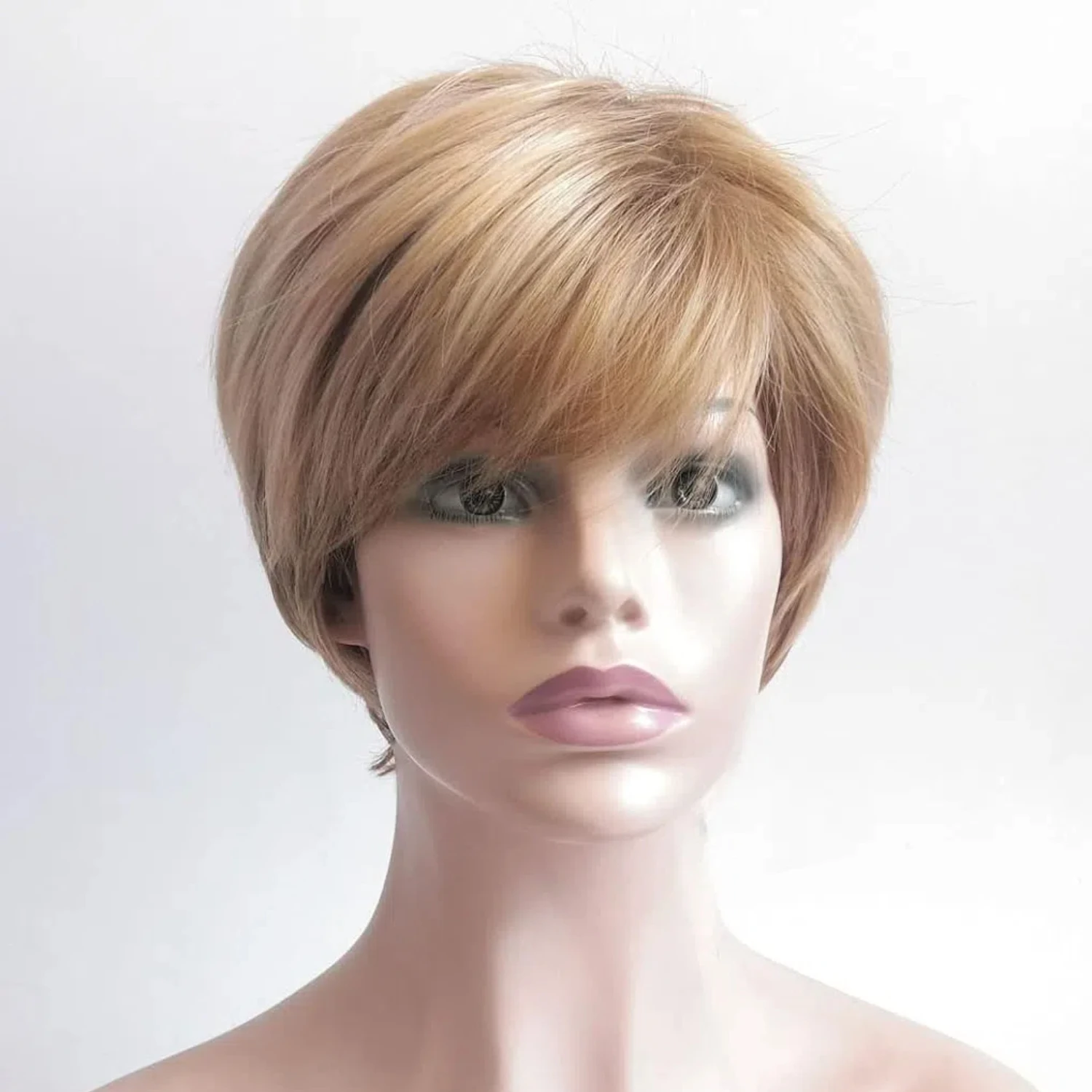 Rose net high-temperature silk golden short wig, golden elf cut wig, layered natural appearance synthetic wig
Rose net high-temperature silk golden short wig, golden elf cut wig, layered natural appearance synthetic wig