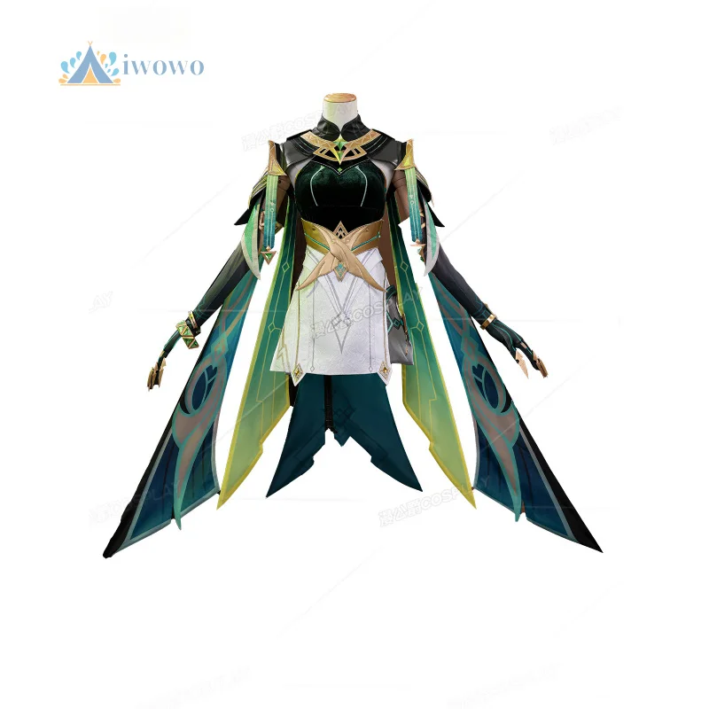 Новый костюм для косплея Genshin Impact Nefer, платье, униформа, головные уборы, карнавальный костюм на Хэллоуин для женщин и девочек, аксессуары
Новый костюм для косплея Genshin Impact Nefer, платье, униформа, головные уборы, карнавальный костюм на Хэллоуин для женщин и девочек, аксессуары
