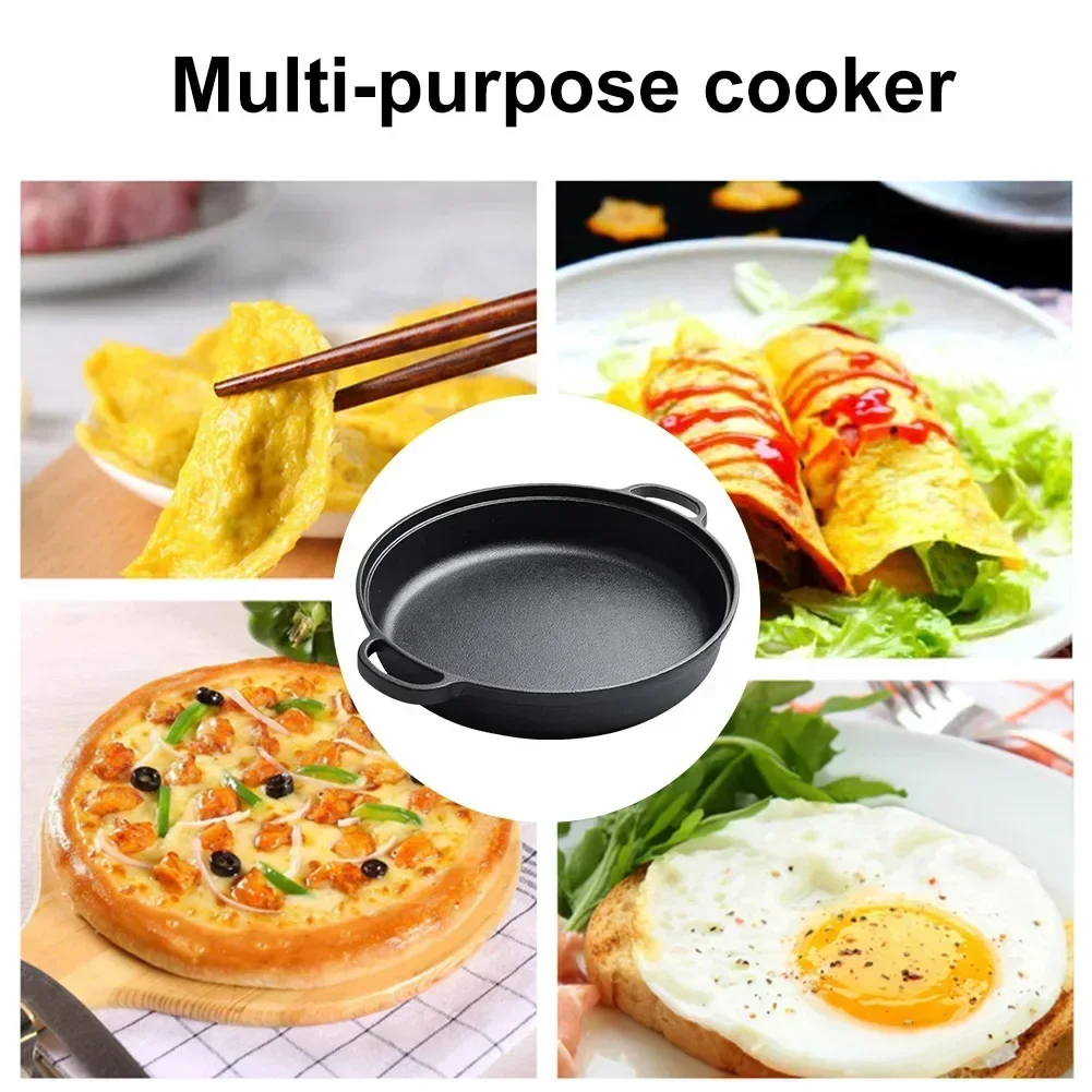 Cast Iron Dutch Oven with Skillet Lid Dutch Oven Pot with Dual Handles Skillet Cookware Pan Set for Bread Baking Camping
Cast Iron Dutch Oven with Skillet Lid Dutch Oven Pot with Dual Handles Skillet Cookware Pan Set for Bread Baking Camping