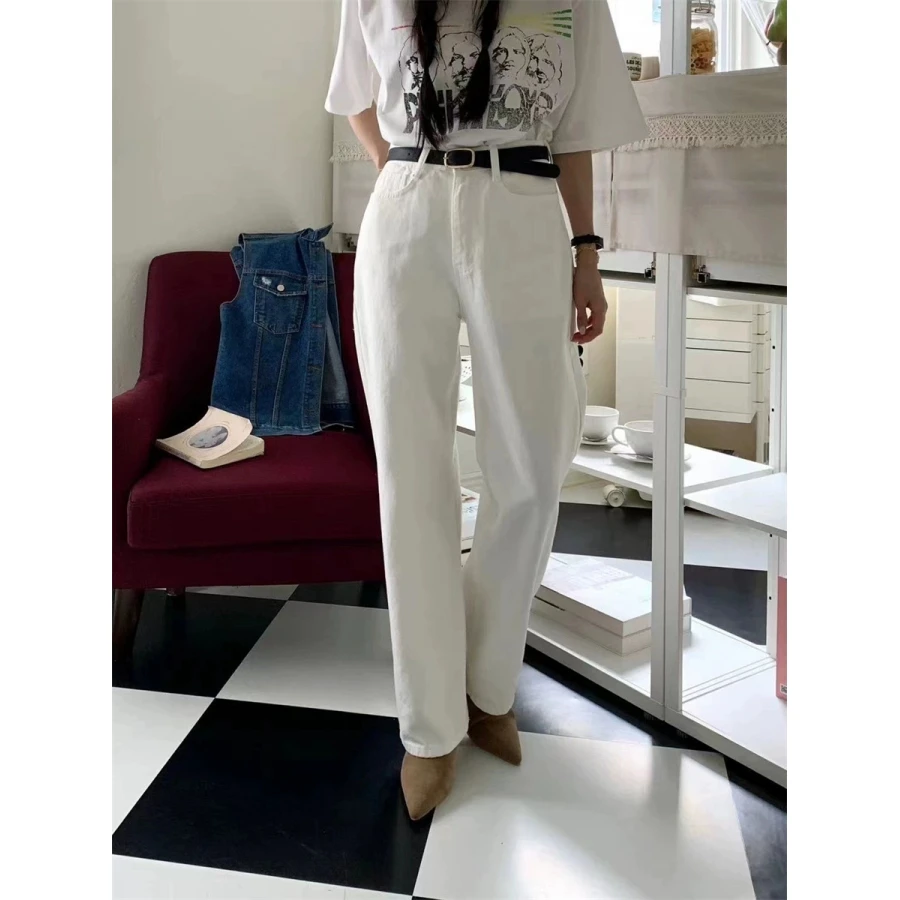 Джинсы прямого кроя однотонные женские осенние модные универсальные однотонные прямые джинсы с поясом
Джинсы прямого кроя однотонные женские осенние модные универсальные однотонные прямые джинсы с поясом