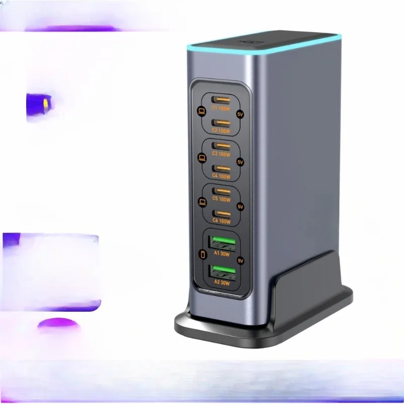 PD100W multi-port fast charging gallium nitride charger
PD100W multi-port fast charging gallium nitride charger