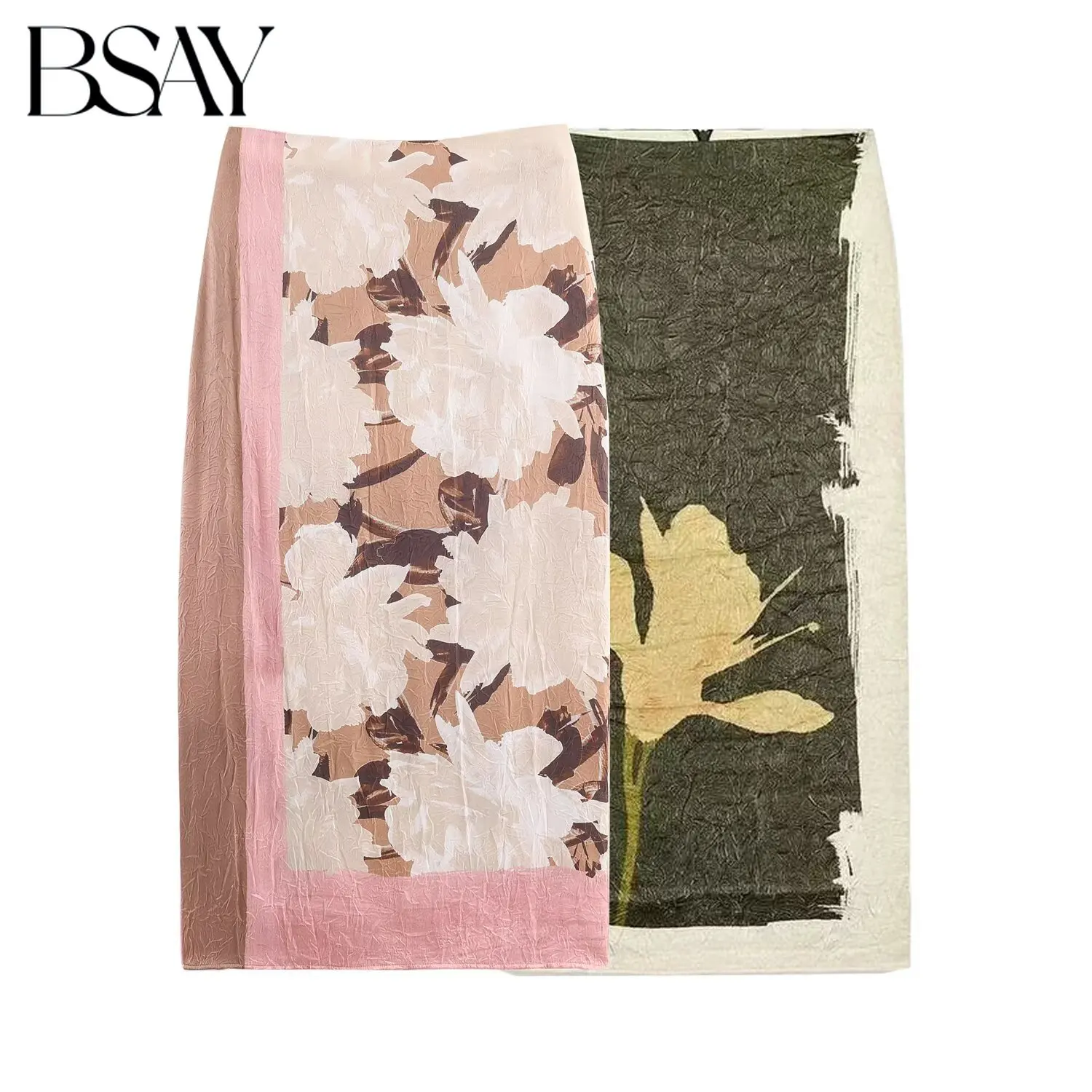 BSAY Skirt for Women Fashion Autumn Winter New Printed Wrinkle Effect Back Zip Split Chic Female High Waist A-line Midi Skirts
BSAY Skirt for Women Fashion Autumn Winter New Printed Wrinkle Effect Back Zip Split Chic Female High Waist A-line Midi Skirts