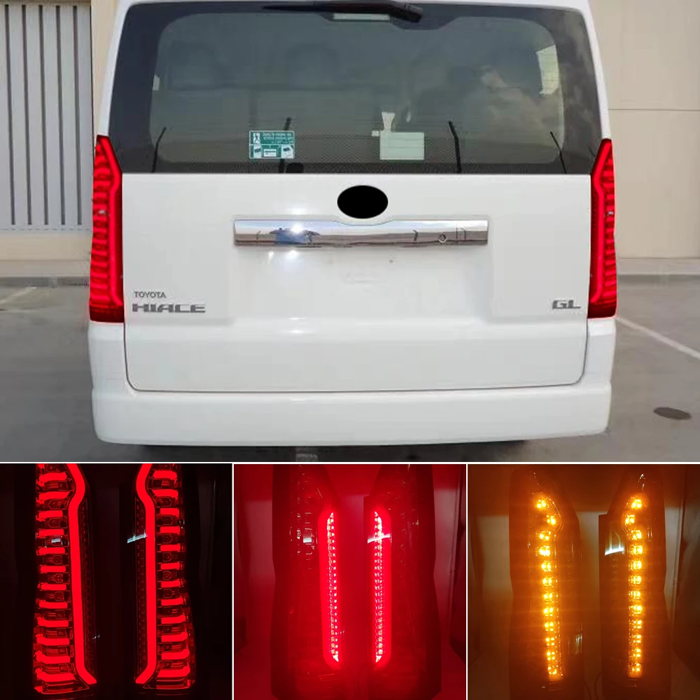 Красивый 2 шт. светодиодный задний фонарь в сборе для Toyota Hiace 2019 2020 2021, задний стоп-сигнал, сигнальные лампы, задний противотуманный фонарь
Красивый 2 шт. светодиодный задний фонарь в сборе для Toyota Hiace 2019 2020 2021, задний стоп-сигнал, сигнальные лампы, задний противотуманный фонарь