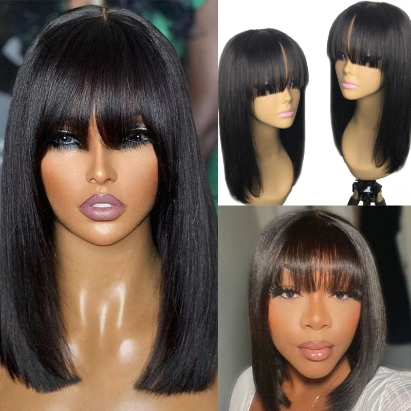 Alimice Ready to Wear Bob Wig Human Hair Daily Use Party Birthday Gift Glueless Machine Made Short Bob Wigs For Women
Alimice Ready to Wear Bob Wig Human Hair Daily Use Party Birthday Gift Glueless Machine Made Short Bob Wigs For Women