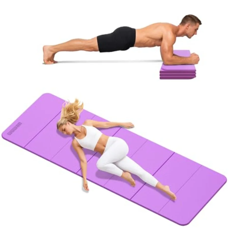 Folding Yoga Mat Extra Thick 0.4 Inch, Foldable Yoga Mat 75 x 26 Inch, TPE Exercise Mat, 7-Panel Non Slip Cushioned Fitness Mat
Folding Yoga Mat Extra Thick 0.4 Inch, Foldable Yoga Mat 75 x 26 Inch, TPE Exercise Mat, 7-Panel Non Slip Cushioned Fitness Mat