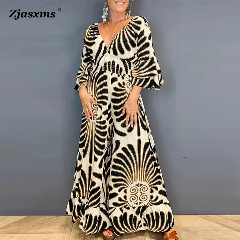 Spring Autumn Women 3/4 Ruffle Sleeve Jumpsuit Female Casual Slim Overalls Lady V Neck Patchwork Printed Loose Flare Pant Romper
Spring Autumn Women 3/4 Ruffle Sleeve Jumpsuit Female Casual Slim Overalls Lady V Neck Patchwork Printed Loose Flare Pant Romper