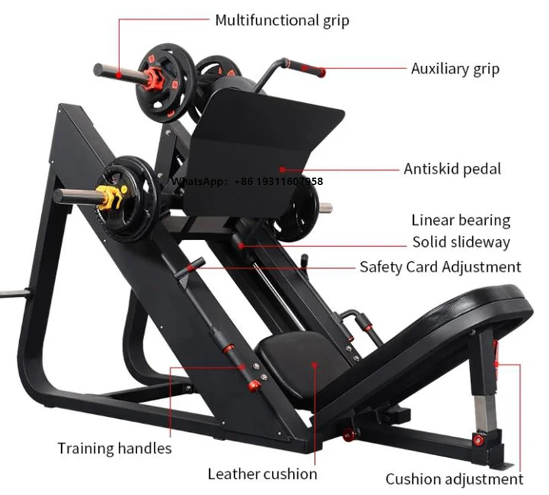 Indoor Gym Equipment 45 Degree Leg Press Plate Loaded Machine Metal Construction Strength Training Shoulder Chest Arm Exercise
Indoor Gym Equipment 45 Degree Leg Press Plate Loaded Machine Metal Construction Strength Training Shoulder Chest Arm Exercise