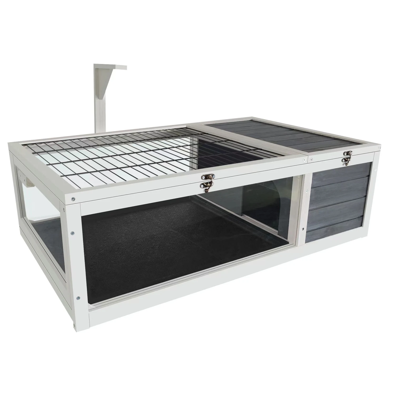 39.5"Wood Tortoise House Indoor Turtle Habitat Reptile Cage for Lizards, Geckos, with Removable Waterproof Tray,Light Support,
39.5"Wood Tortoise House Indoor Turtle Habitat Reptile Cage for Lizards, Geckos, with Removable Waterproof Tray,Light Support,