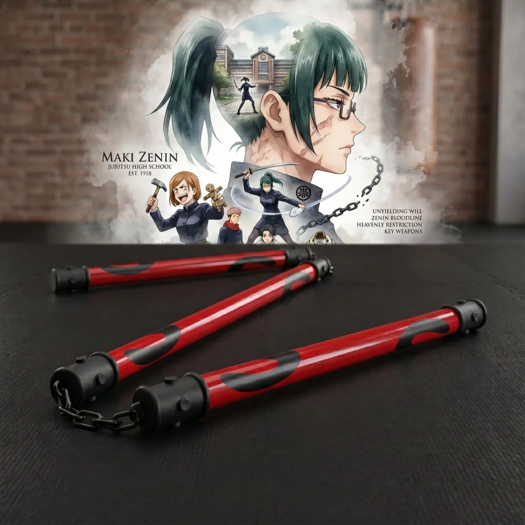 19inch Zenin Maki Three-section Staff Cosplay Prop Anime Jujutsu Kaisen Sansetsukon Real Size Japanese Katana Samurai Sword Gift
19inch Zenin Maki Three-section Staff Cosplay Prop Anime Jujutsu Kaisen Sansetsukon Real Size Japanese Katana Samurai Sword Gift